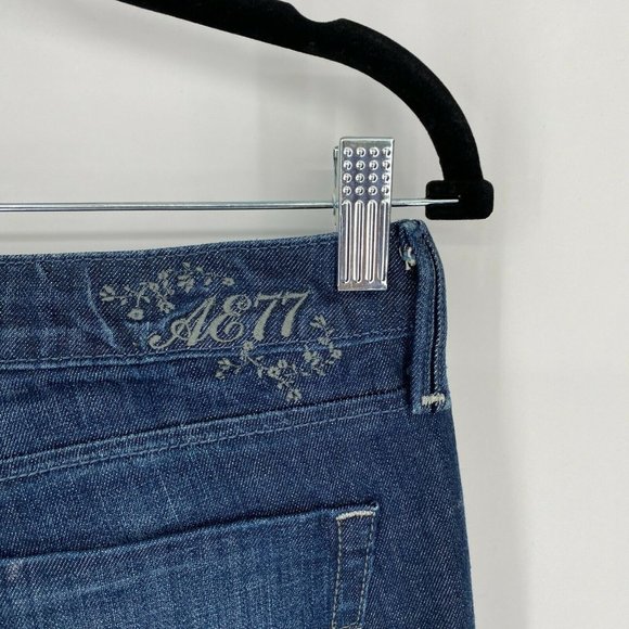American Eagle True Bootcut Jeans Women's Size 6 Mid Rise Stretch Denim Blue - Picture 7 of 12